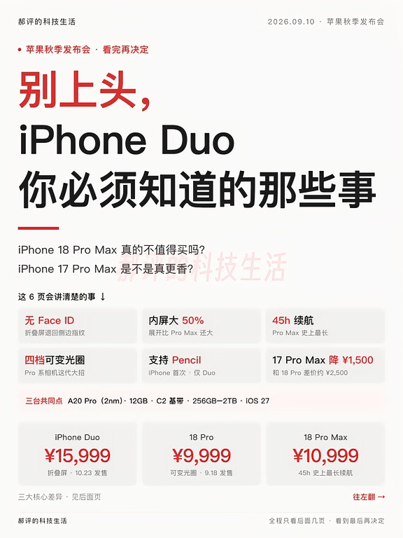 别上头！iPhone Duo值得Duo手吗？看完就懂