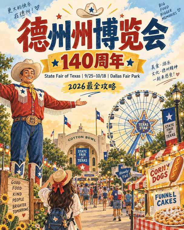 达拉斯 State Fair 迎来140周年🎡