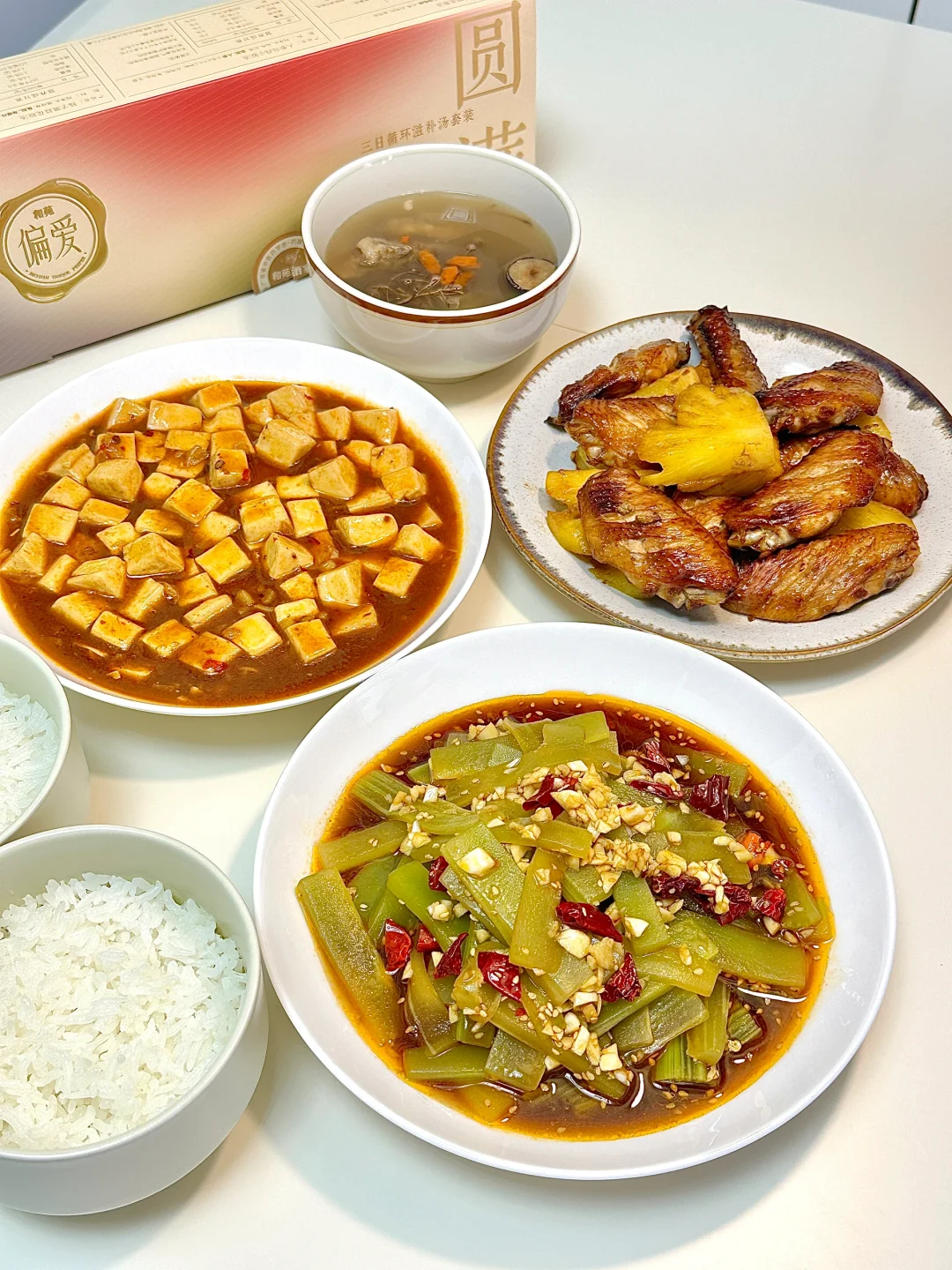 二人食｜麻婆豆腐➕菠萝烤翅✨好好吃