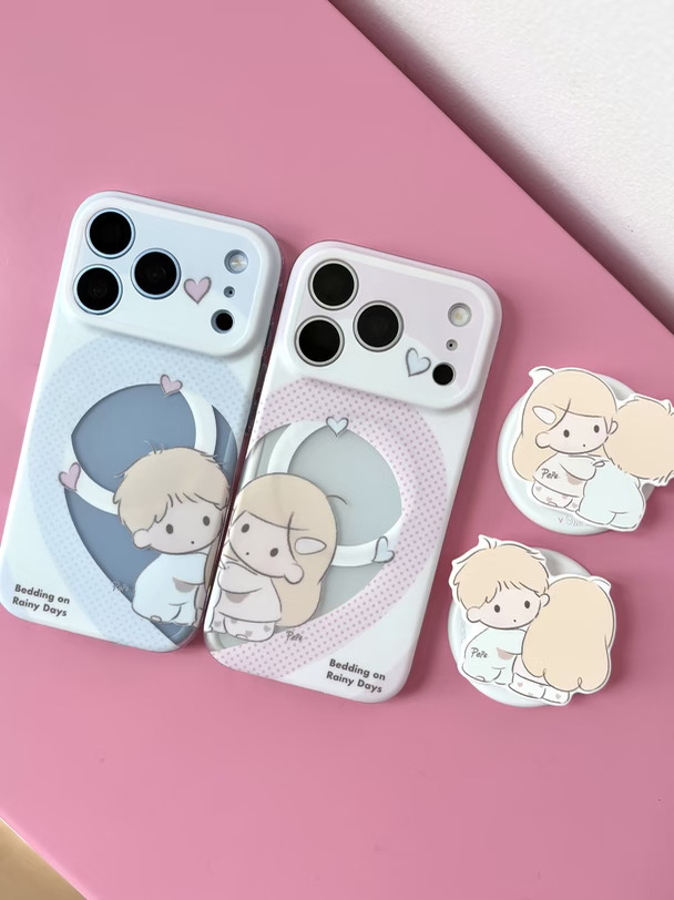 一半一半(⸝⸝> ૩(>_<⸝⸝🩷🩵磨砂情侣壳