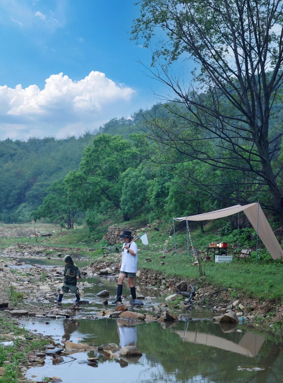 武汉1h达✔️无人山谷溯溪玩水、捉鱼摸虾🦐