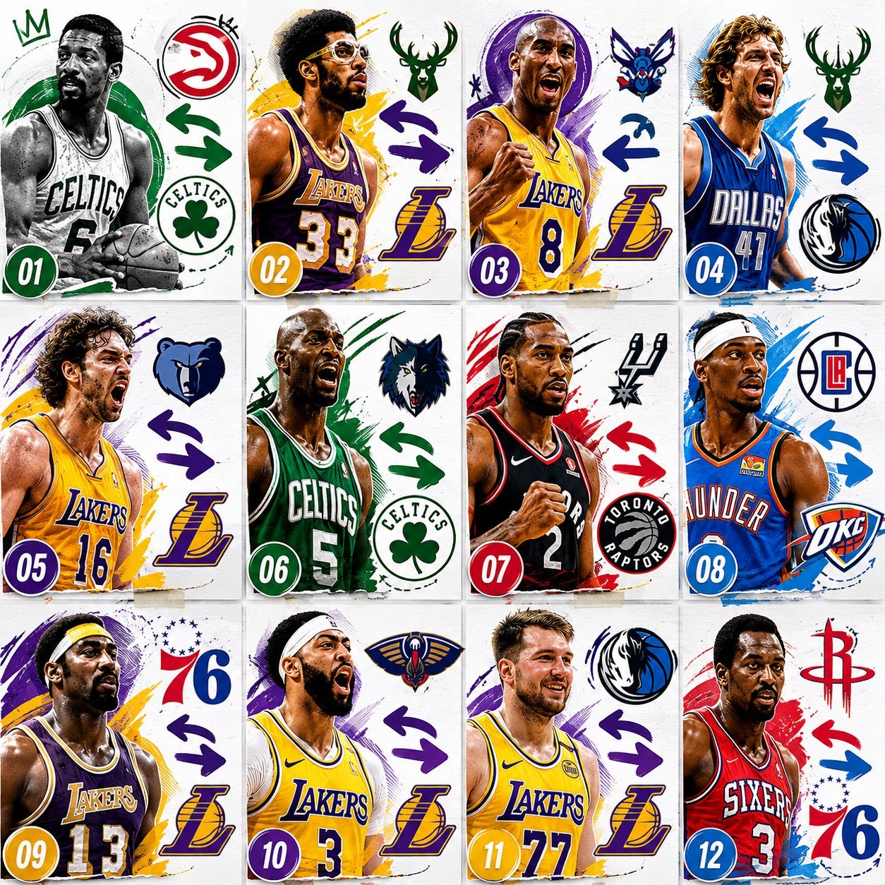 NBA历史上这些伟大的交易和转会里只有一个还没有冠军，需要时间罢了。 ...