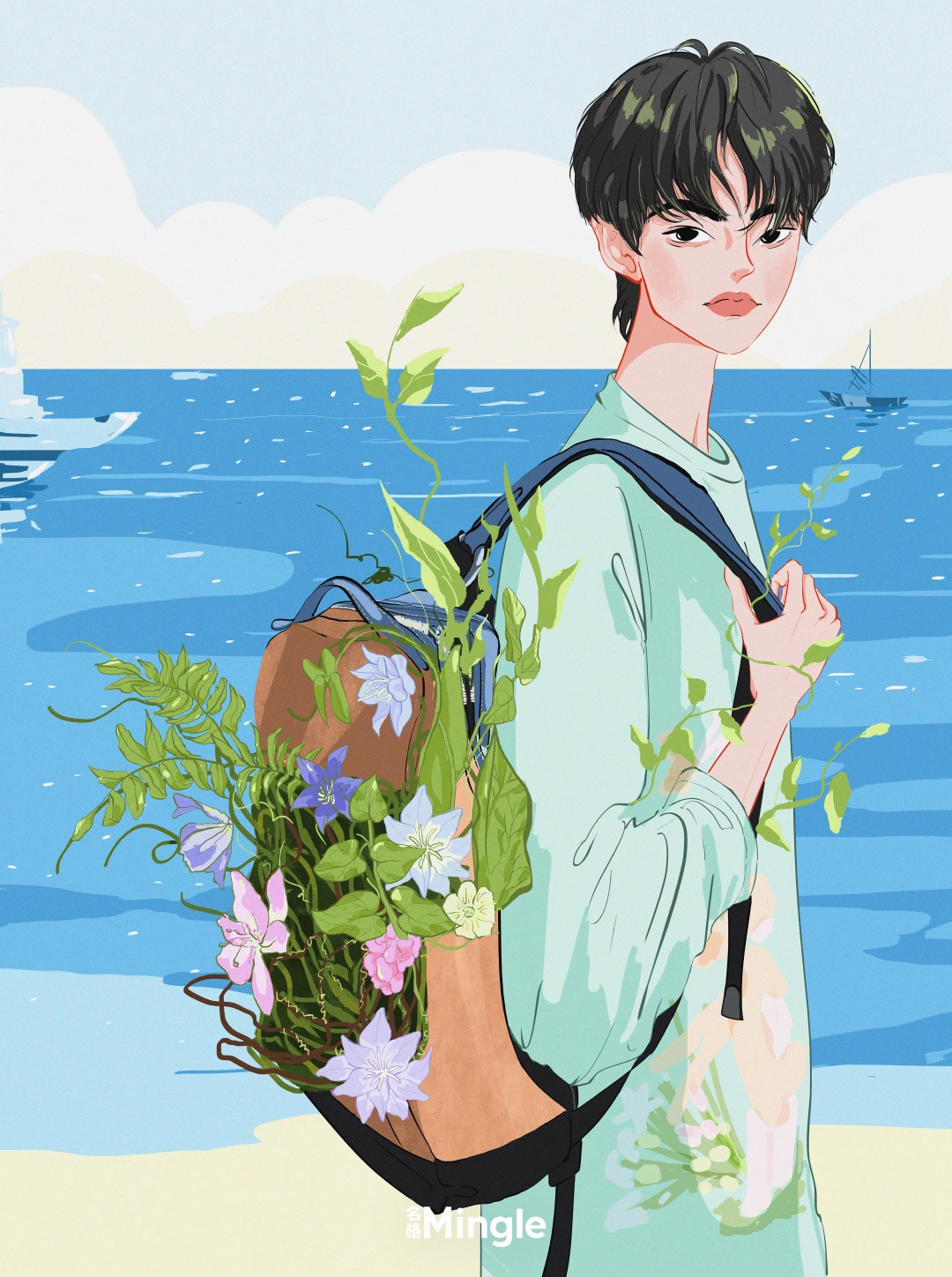 MingleArt！八月创作画笔，向少年的远方