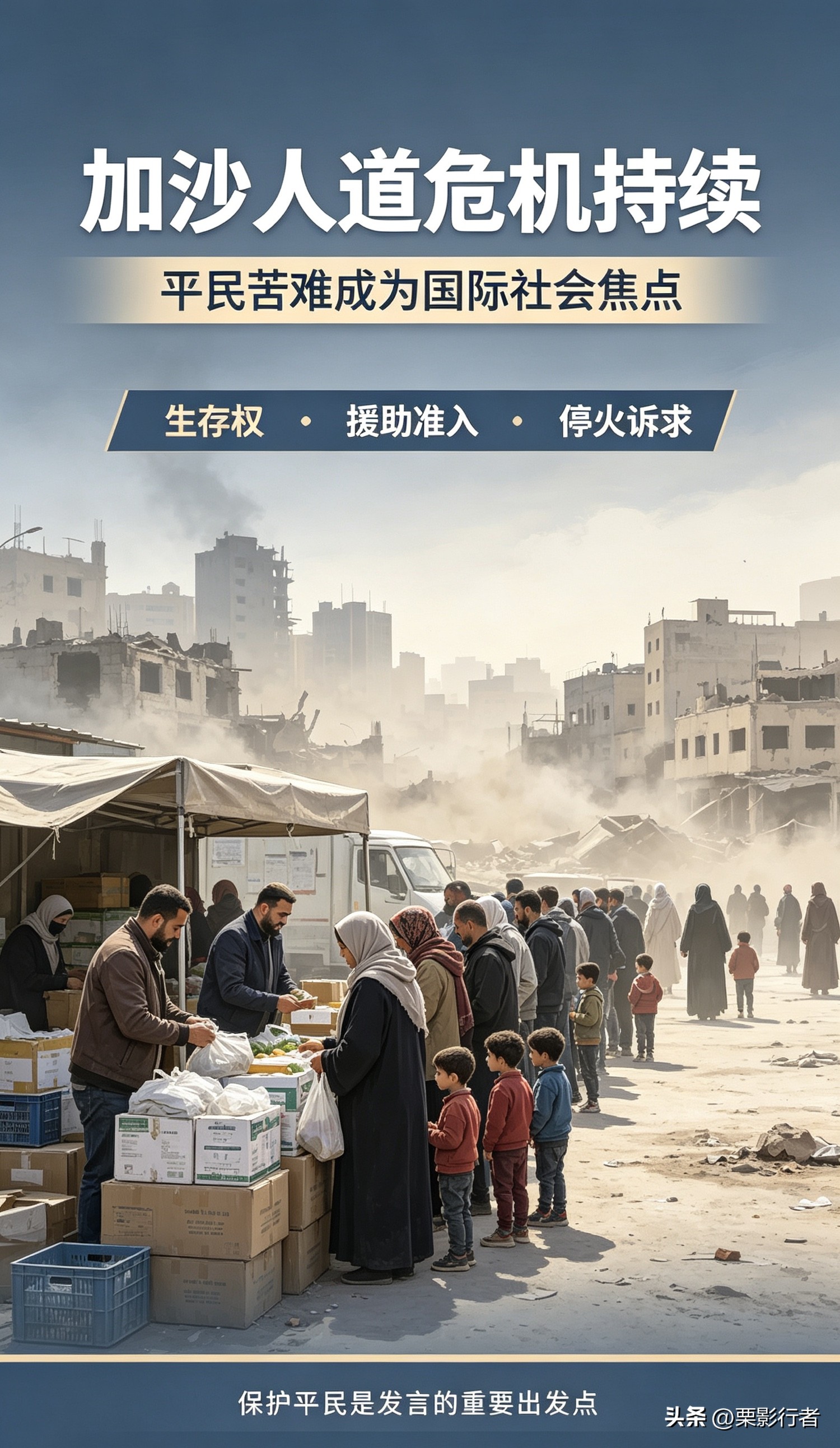 在第81届联合国大会，马克龙直接评价加沙局势令人羞耻，公开批评巴勒斯坦人的基本权利得不到保障。为什么他要在联大这个场合把话说得这么直白？

第一，人道主义危机已经难以回避。加沙人道物资准入困难，平民持续承受苦难。马克龙提出，如果国际社会对加沙袖手旁观，联合国和国际
