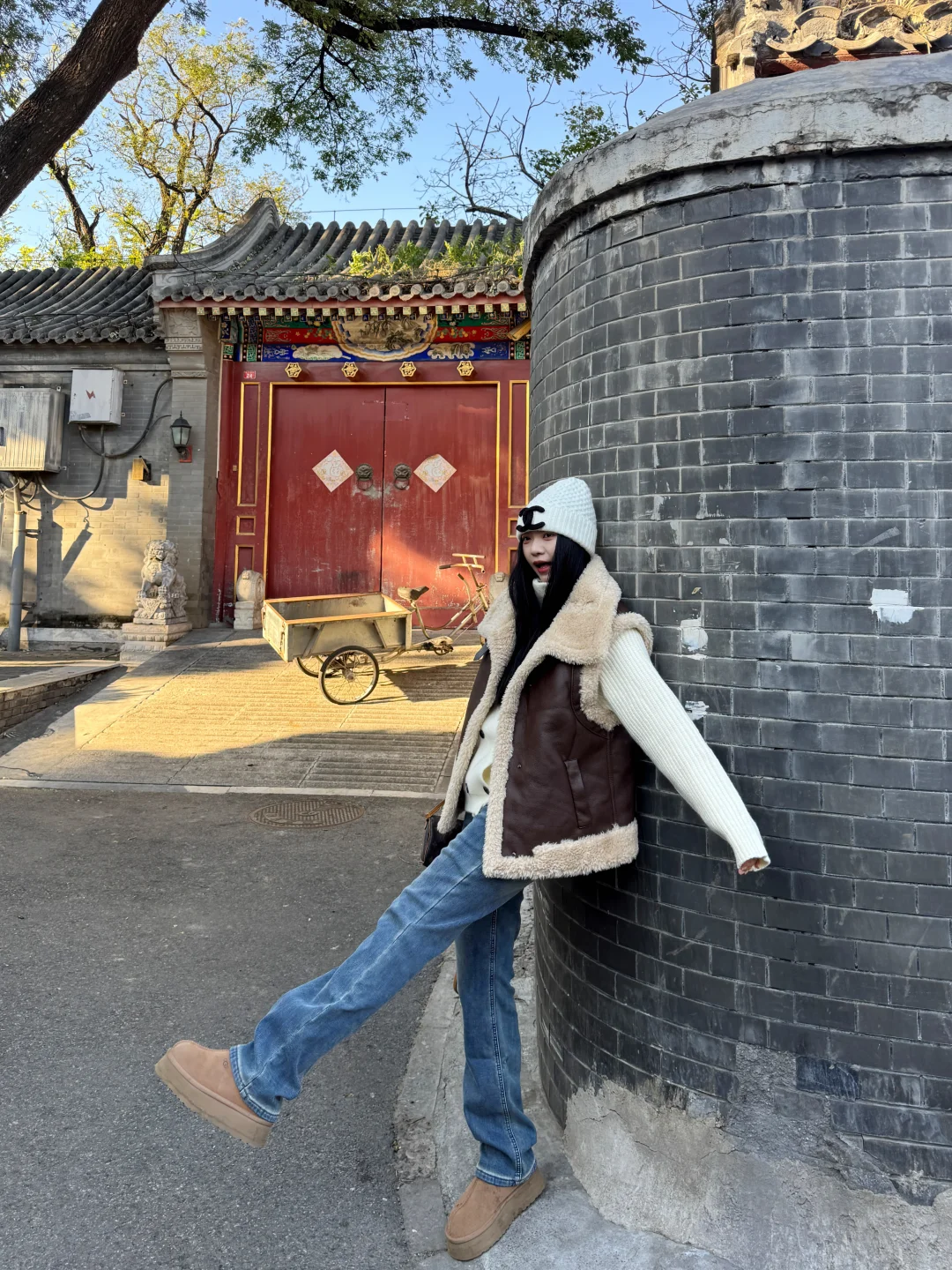 梨形姐妹冬天都穿加绒窄窄裤！！