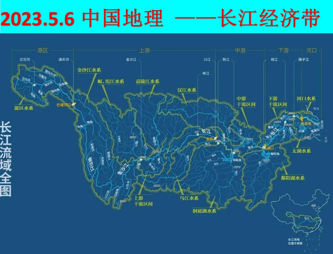 承东启西，接南济北，通江达海的长江经济带