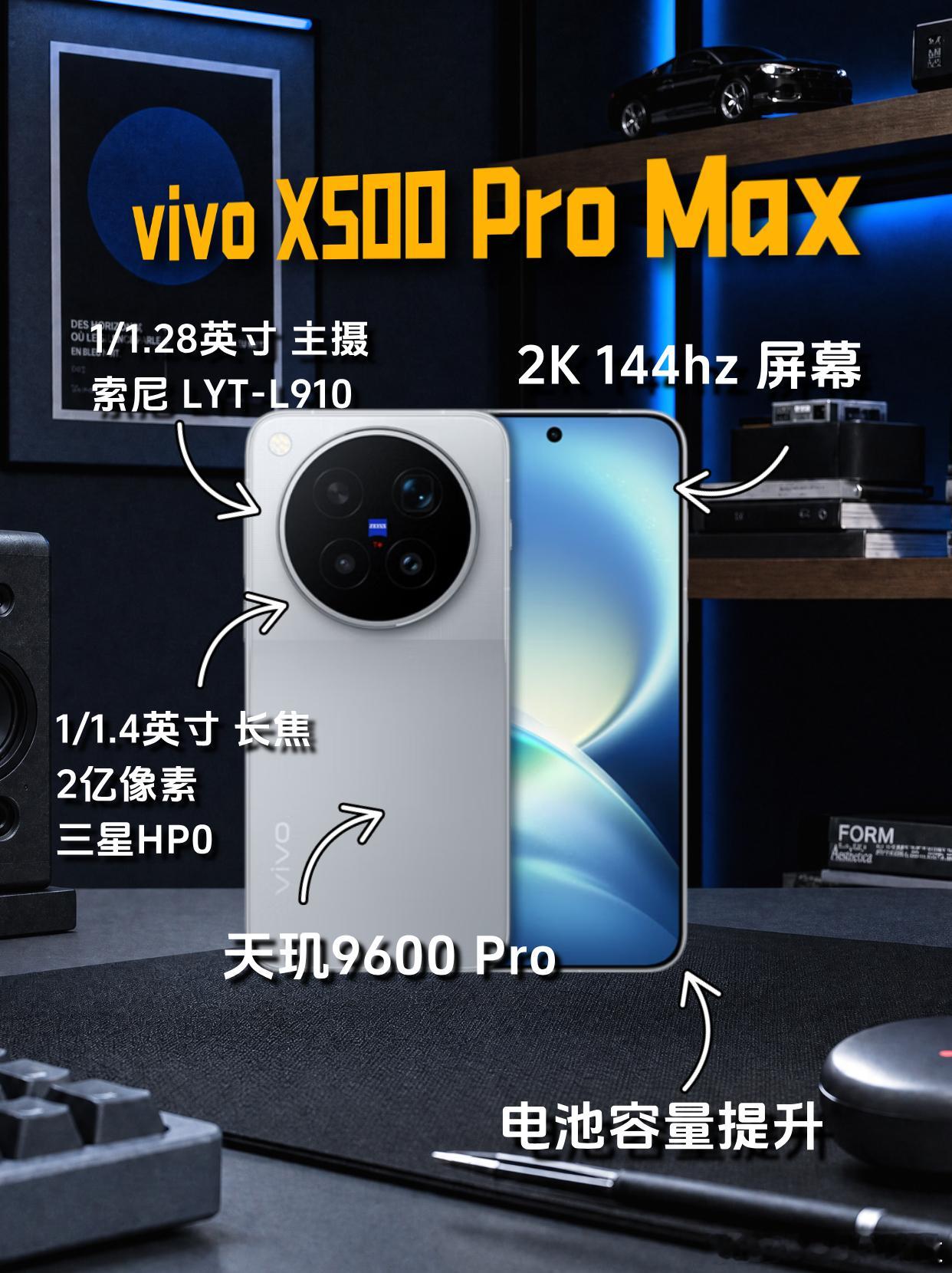 本来准备入手果子18PM的，看了蓝厂的vivo X500 Pro Max，我有点犹豫了。

其实买果子有点超预算了，今年涨价了1000，256又不太够...但是这一代电池明显增大，充电也快充了，这一点我很心动啊！还增加了可变光圈，在拍摄玩法上有一些升级，可以拍星芒了；而且iOS 27整体体验还是在引领行业，液态玻璃和 ​