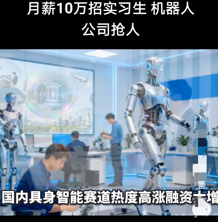月薪10万抢实习生，博士50万年薪“白菜价”：机器人抢量产入场券