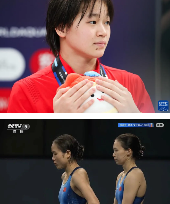 一提起全红婵，令人忍不住叹一句：太可惜了！
 
就在前几天，2026年名古屋亚运会跳水女子双人10米跳台决赛上，陈芋汐和卢为以347.82分、领先第二名30.18分的绝对优势摘得金牌，为中国跳水队拿下本届亚运会首金，同时实现了中国队在这个项目上的亚运七连冠。
 
347.82分，领先30.18分。