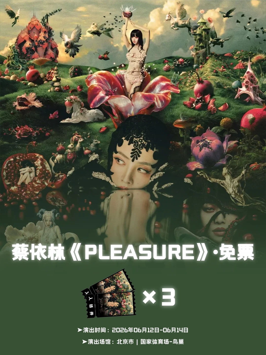 请3位骑士去蔡依林《PLEASURE》北京演唱会