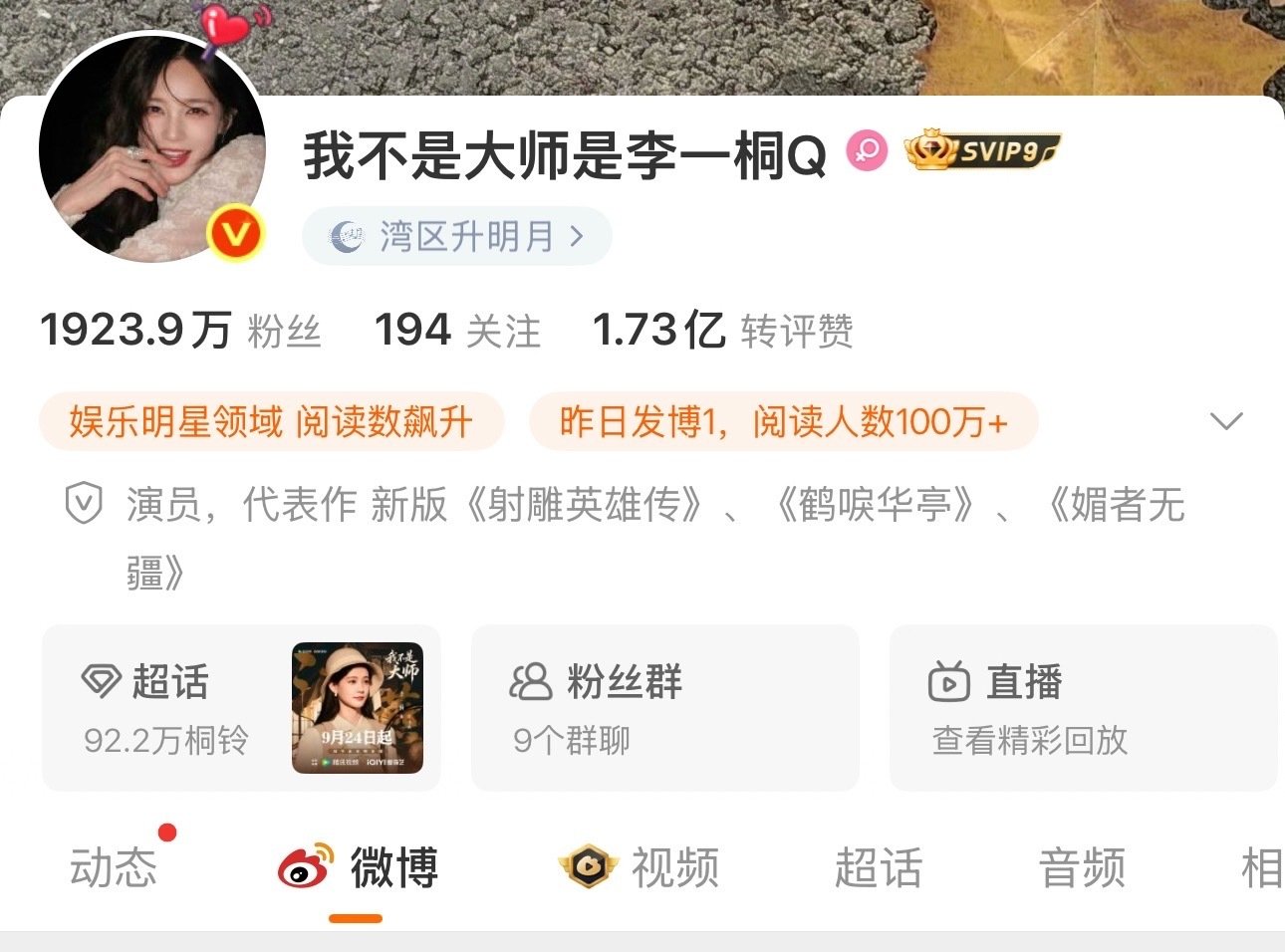 李一桐Q（我不是大师版） ​