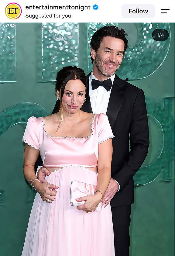 生活大爆炸Penny扮演者和未婚夫出席艾美奖