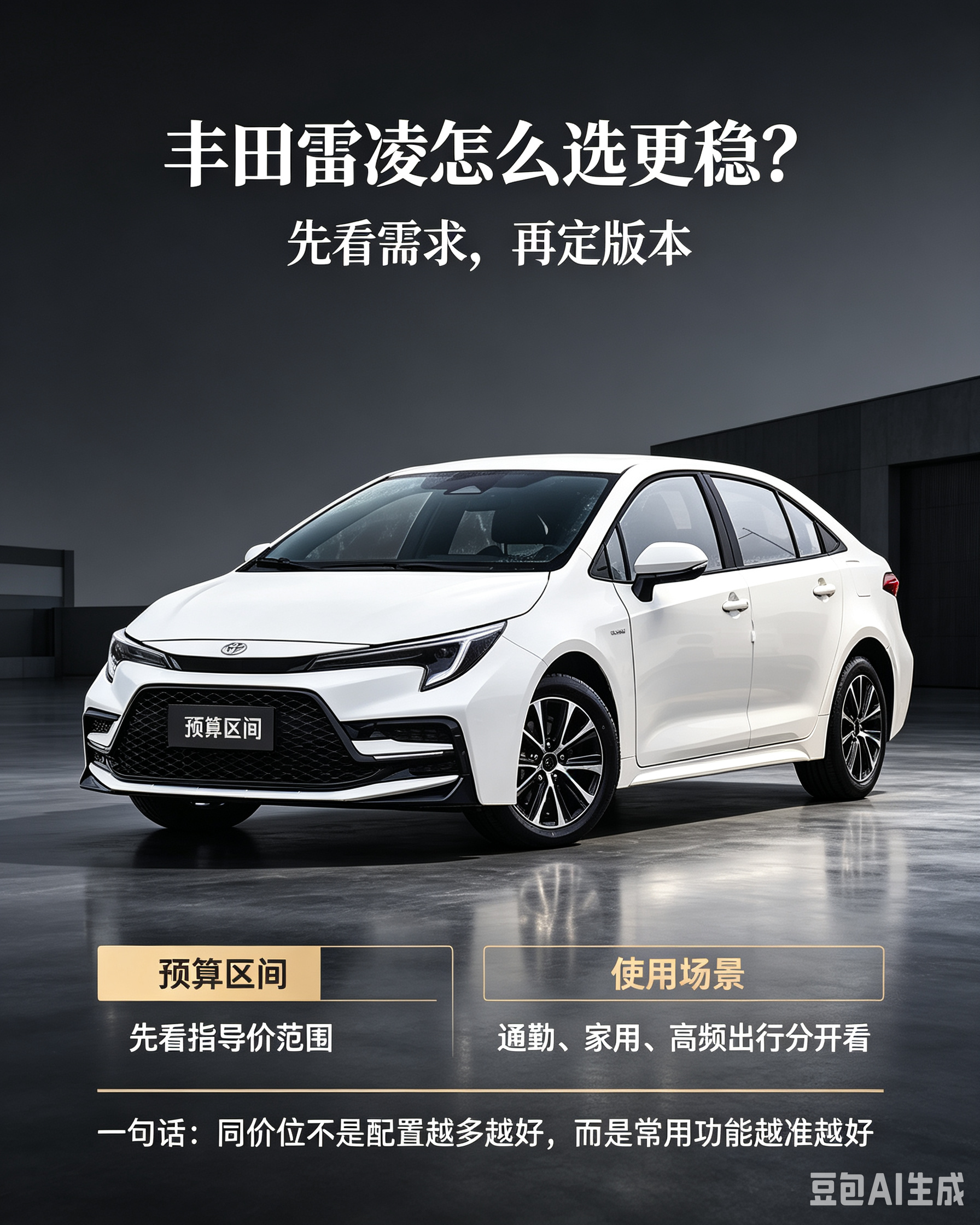 丰田雷凌怎么选更稳？