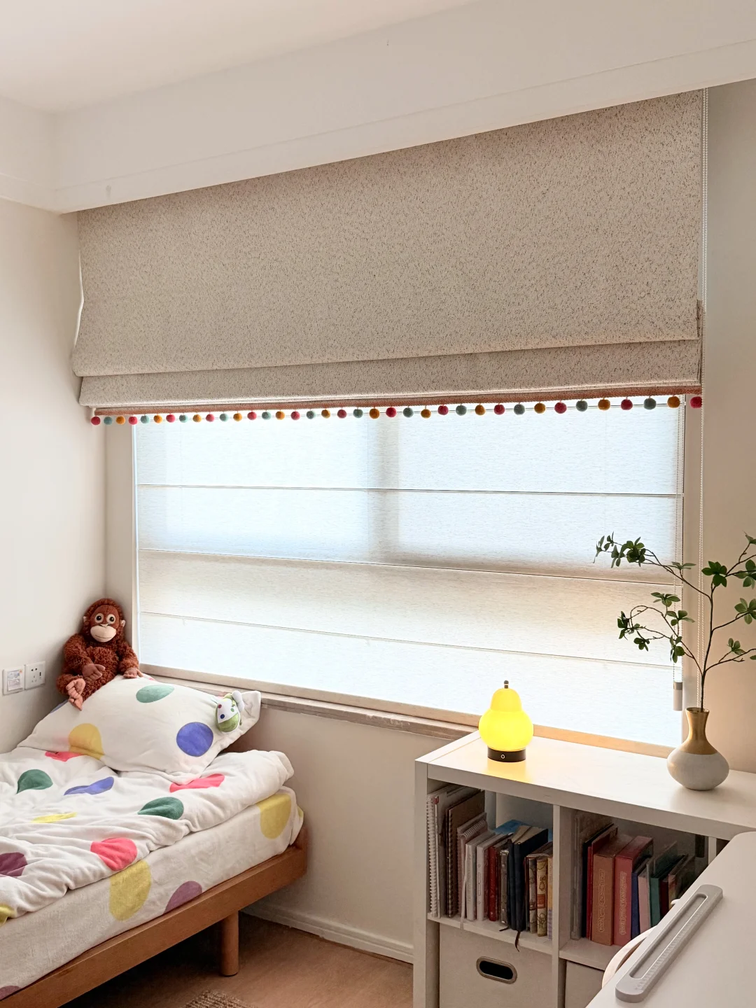 人生建议..儿童房装双层罗马帘直接美出圈😭