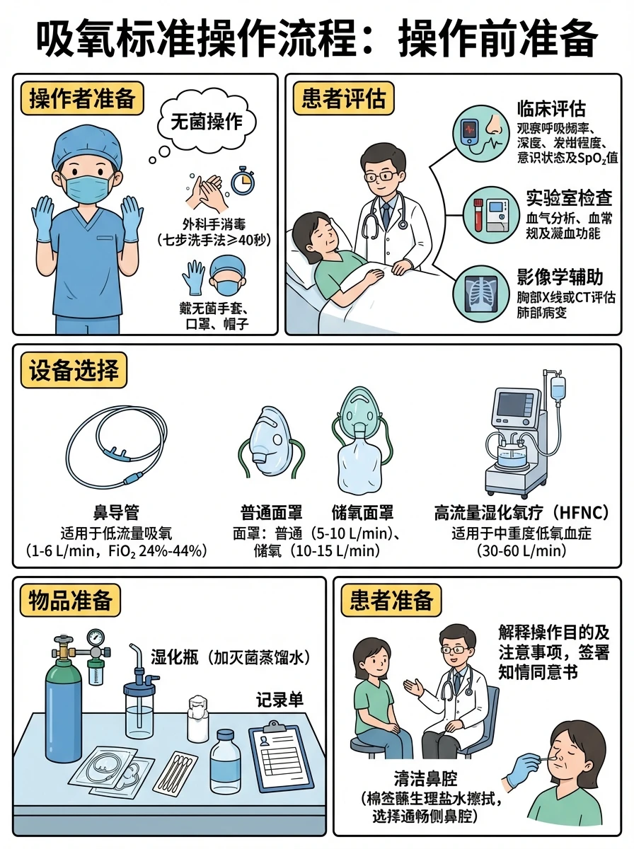 阿虎医考笔记‼️吸氧标准操作流程