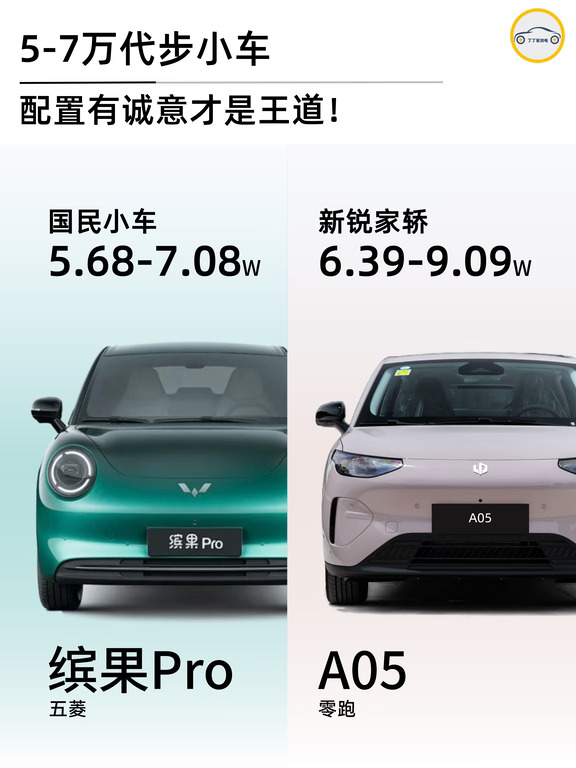 5-7万代步车，缤果Pro和零跑A05谁更实在？