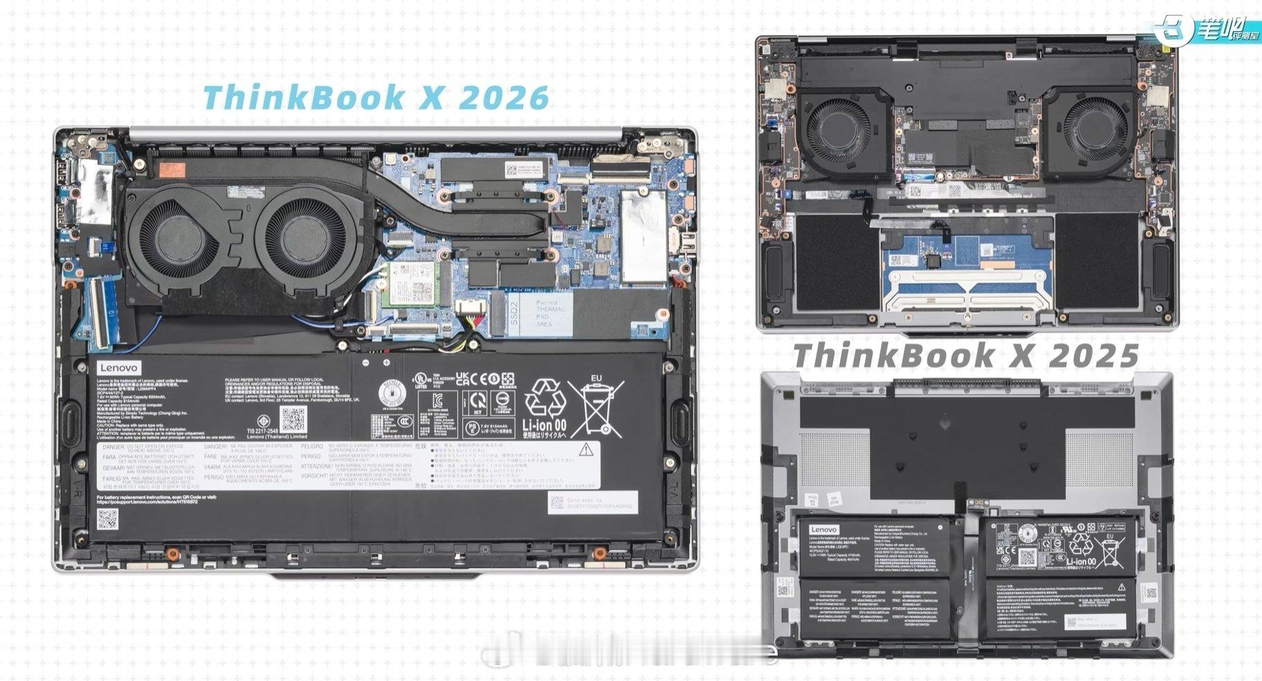 联想最贵野猫湖轻薄本来了[doge]

【ThinkBook X 2027】

🏷️酷睿 5 315 + 16G + 1T=7999
🏷️酷睿 7 350 + 32G + 1T=11999

🟢俩处理器都是 2+0+4 CPU，2Xe3 核显
🟢14英寸 2.8K 120Hz OLED 屏
🟢LPDDR5X-7467 内存，64bit 单通道
🟢65Wh 电池
🟢2C+2A + HDMI + 3.5mm
🟢1.06kg

作 ​