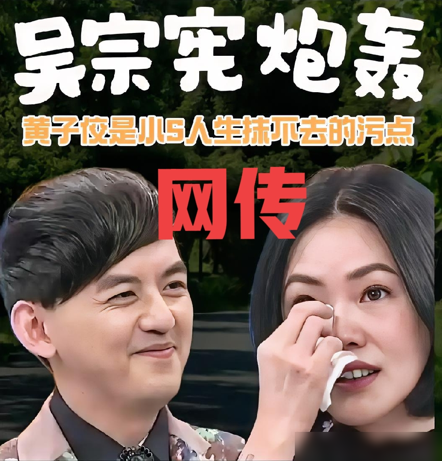 吴宗宪一句话，把小S和黄子佼的陈年旧账又翻出来了。
9月18日他受访，替小S没入围金钟抱不平，结果顺嘴来了一句谁叫她当年跟那些不好的人，比如黄子佼来往。全网炸了。
他赶紧出来灭火，说纯属大误会。源头其实是小S在节目里问过他女儿Sandy：你爸是不是不让我们两家孩子来往？
吴宗宪说他这次就是隔空