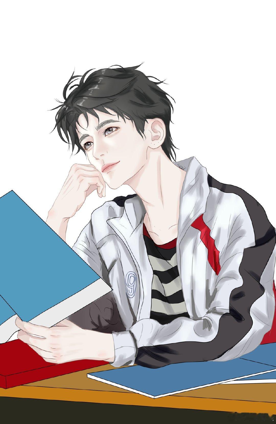 #杨洋[超话]#快开学了，画一个学长咩[期待][期待][期待]#杨洋0909生日快乐# ​