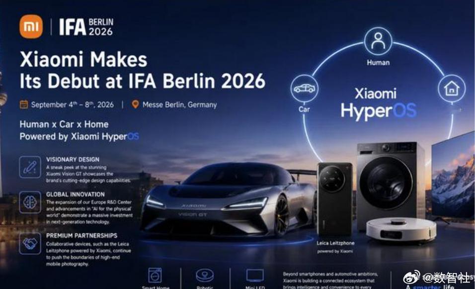 数智社 | 小米出征 IFA，国产算力与游戏行业新观察
作者｜数智社 罗天翔 记者 | 袁紫一

8 月 23 日 数智社综合报道

图片

作为全球三大消费电子展会之一，柏林 IFA 一直是欧洲消费数码产业的风向标，小米即将以参展商的全新身份登上这一舞台，标志品牌欧洲市场布局迈入新阶段。与此同时国产算力领域 ​