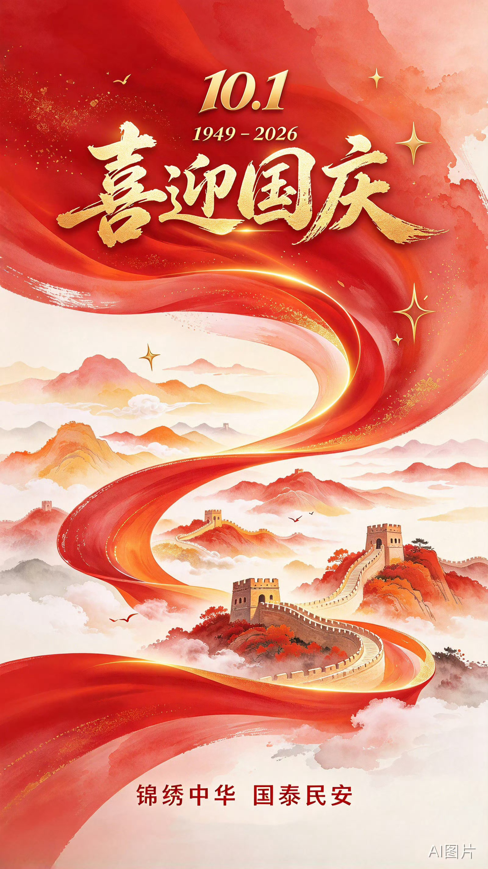 #早安[超话]##天涯问早##国庆节# 山河锦绣，国泰民安[心]，愿祖国繁荣昌盛，人间岁岁皆安[送花花]~#早安# [兔子] #向全国各族人民致以节日祝贺##少年儿童高唱我们是共产主义接班人##五星红旗升起这一刻#

#WTT中国大满贯资格赛##第五人格中国队摘金##六大国有银行集体公告##2001和2026找工作对比# ​