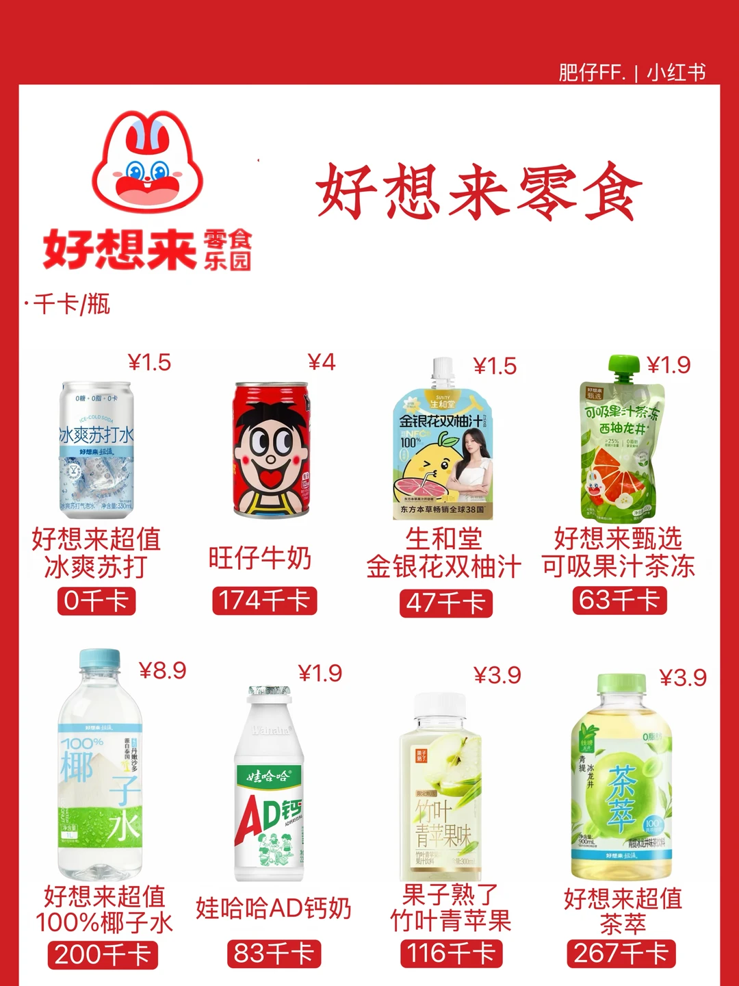【好想来零食】热量测评