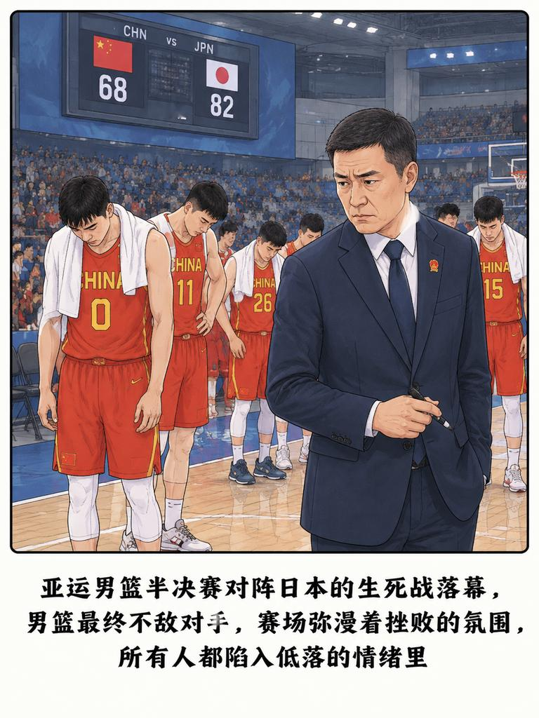 小组赛狂胜42分的男篮，半决赛被日本打花时，郭士强的三大执教短板全暴露？

平时严谨敬业抓基础，这次亚运会主打练00后，可偏偏在生死战里，他的临场应变暂停价值用人轮换全掉链子。

顺风球能扛，逆风球直接崩，连日本的小快灵挡拆都没招。

一场惨败，把隐藏的问题全掀了，接下来他会下课吗？