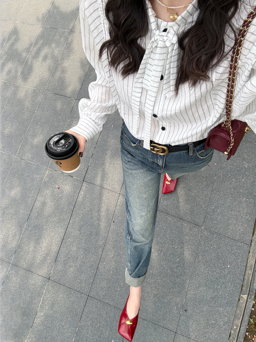 期待春天的10张图🍎永远爱的衬衫➕牛仔裤CP！