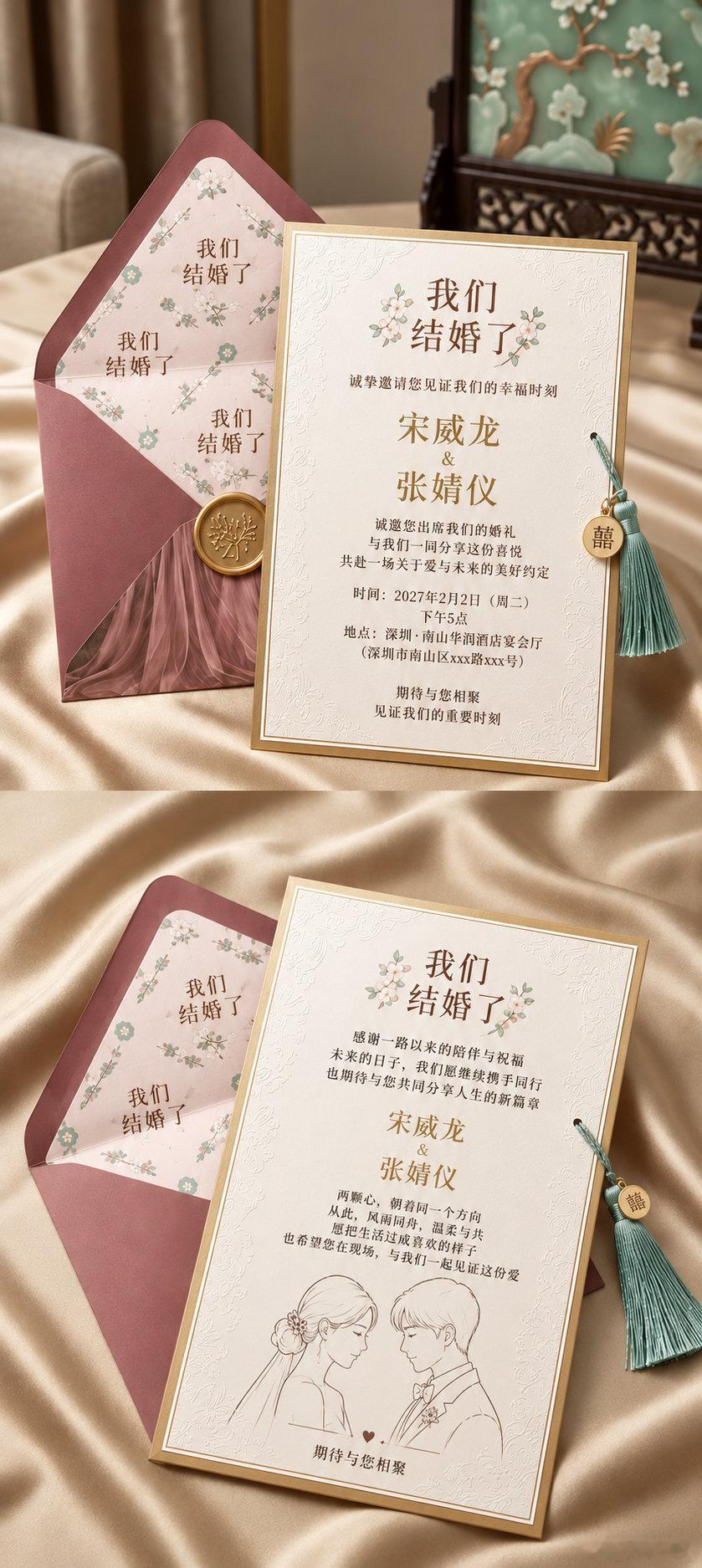 #夏威仪[超话]#  印尼的果果，连明年骨父骨母的婚礼请柬都P好了[并不简单][跪了] ​