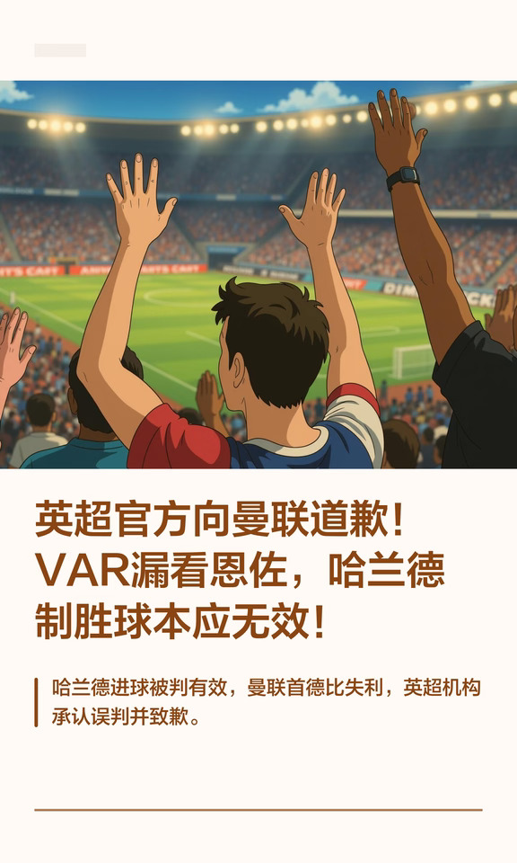 英超官方向曼联道歉！哈兰德进球本应无效！
