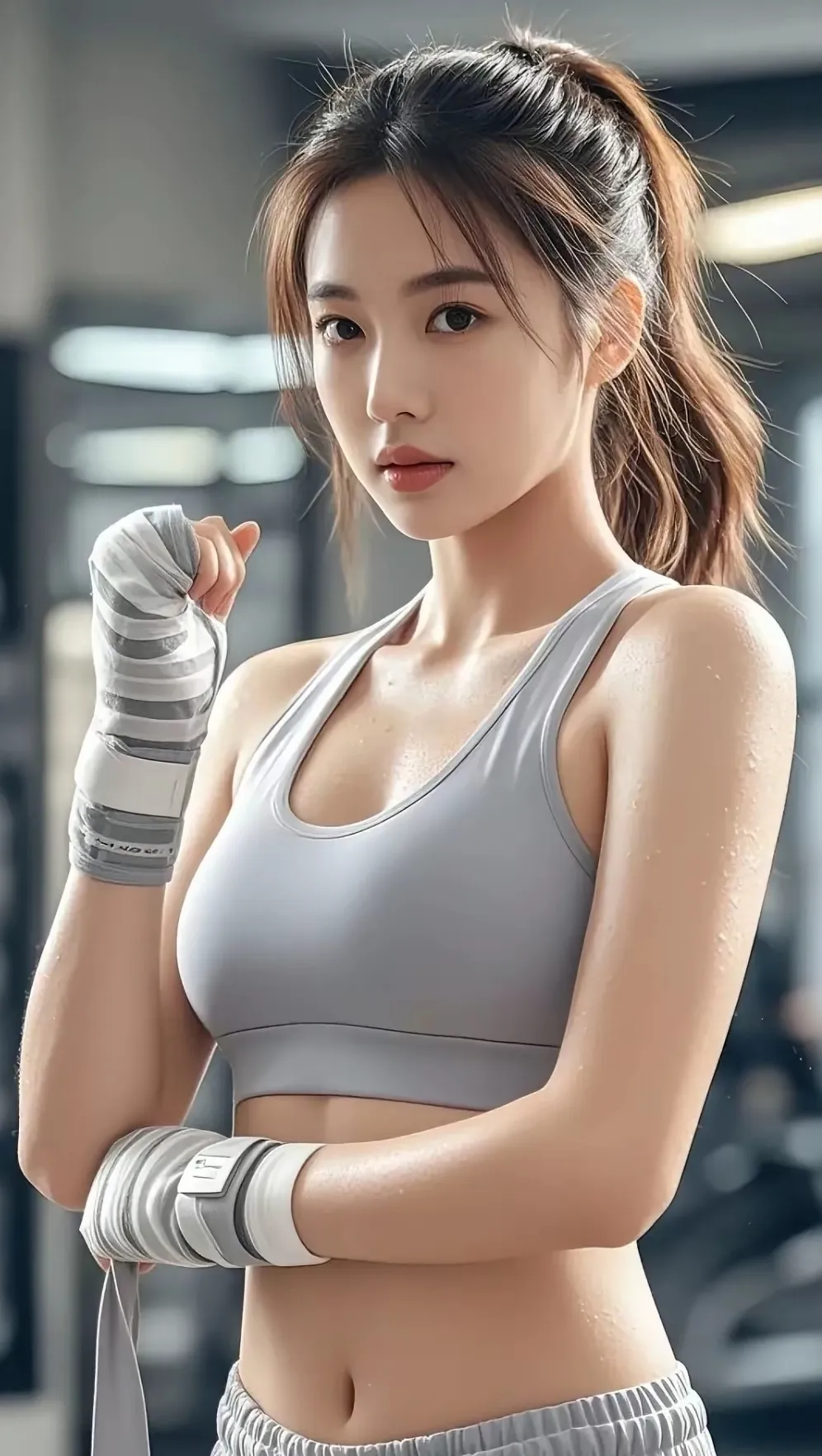 健身少女，活力满满！💪🏋️‍♀️