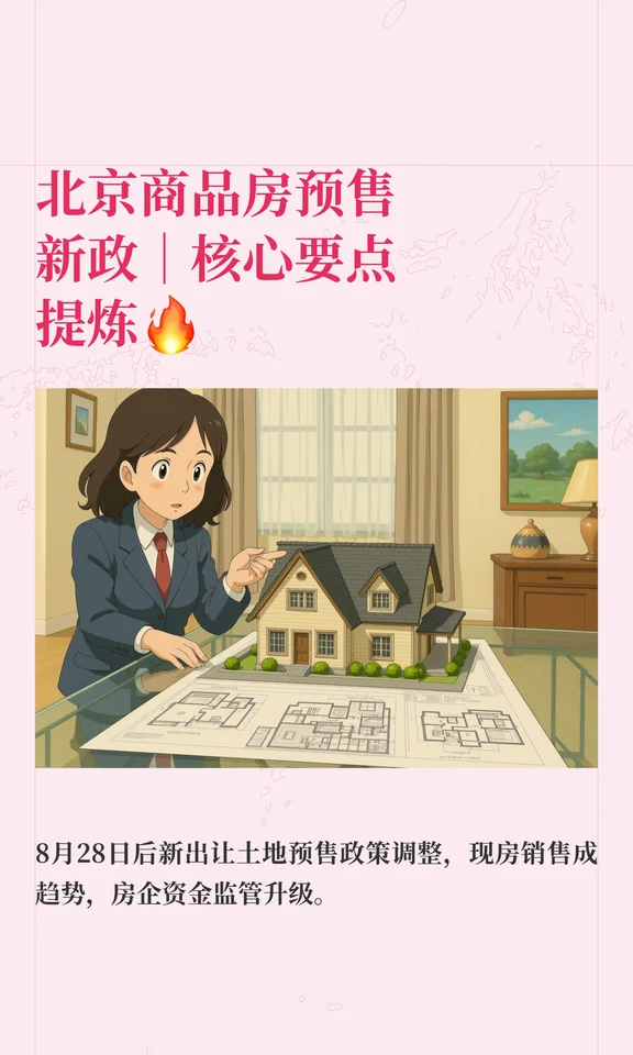 北京商品房预售 新政｜核心要点 提炼🔥
