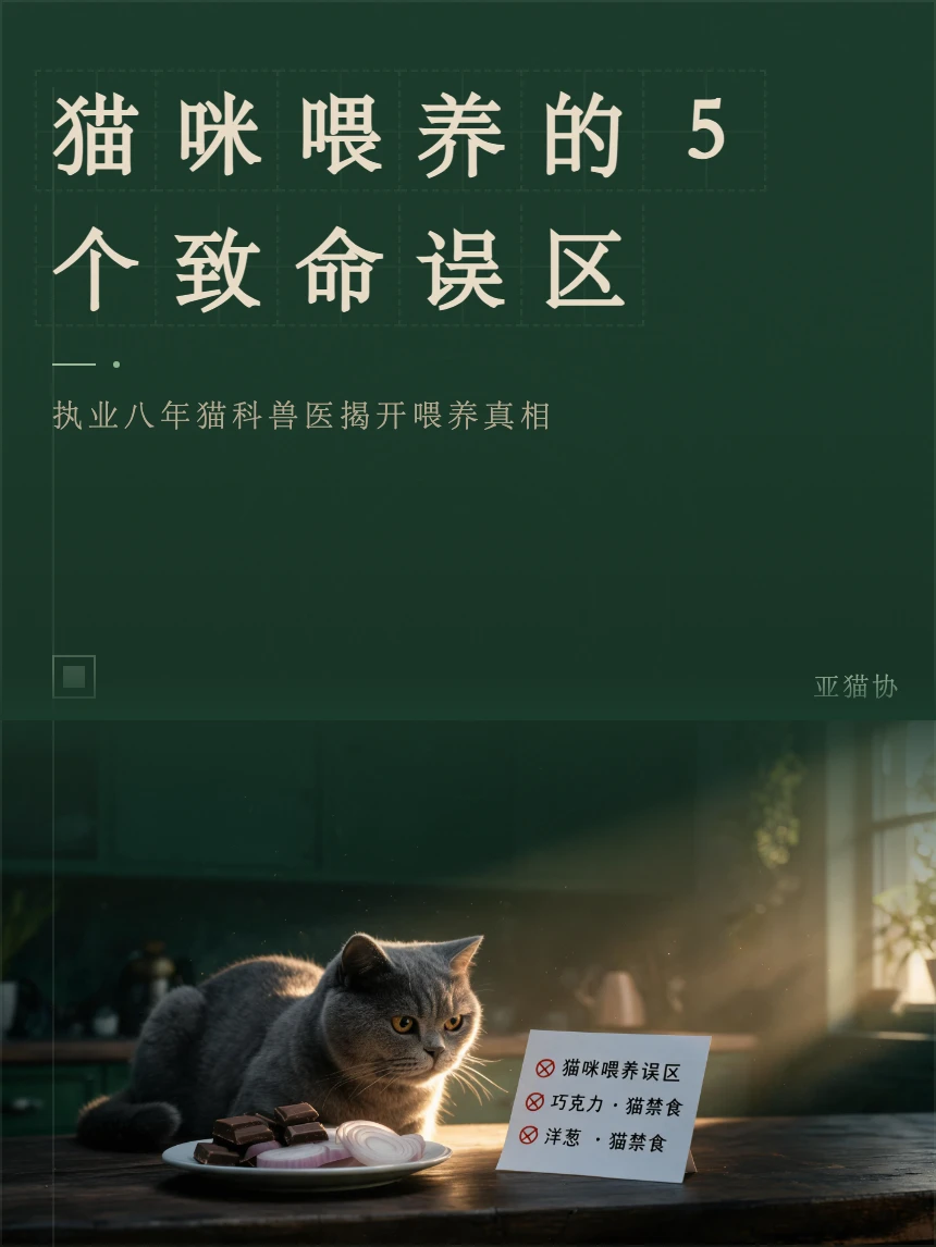 猫咪喂养的5个致命误区