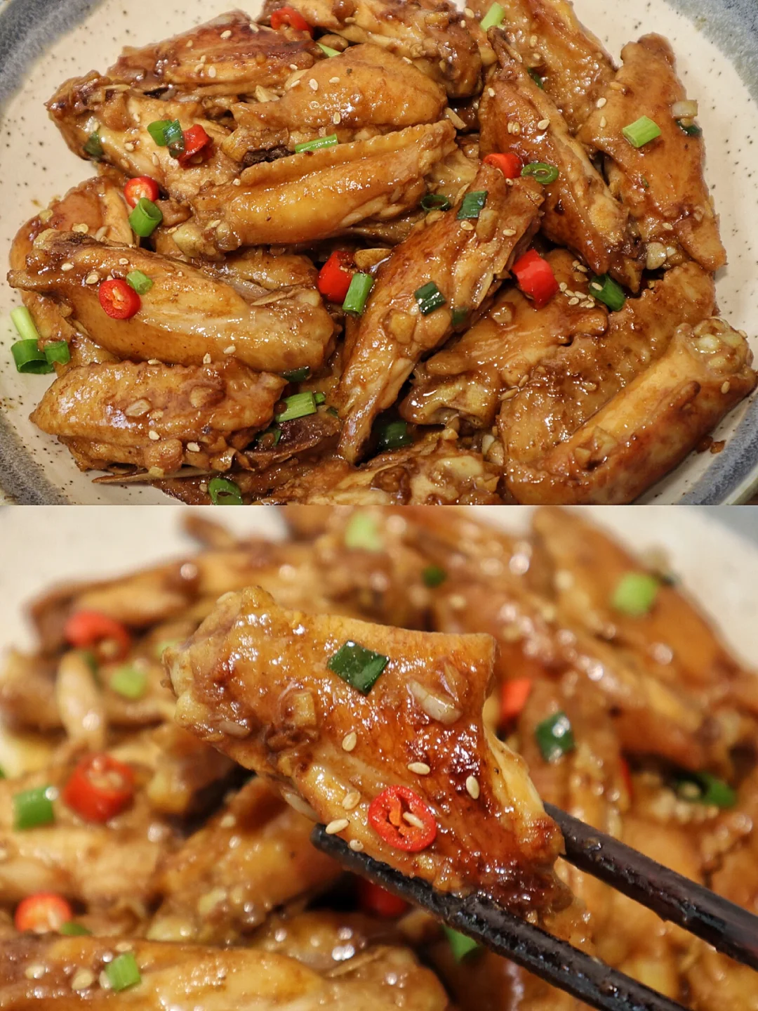 好吃到欲罢不能的蒜香鸡翅‼️简单又下饭✨