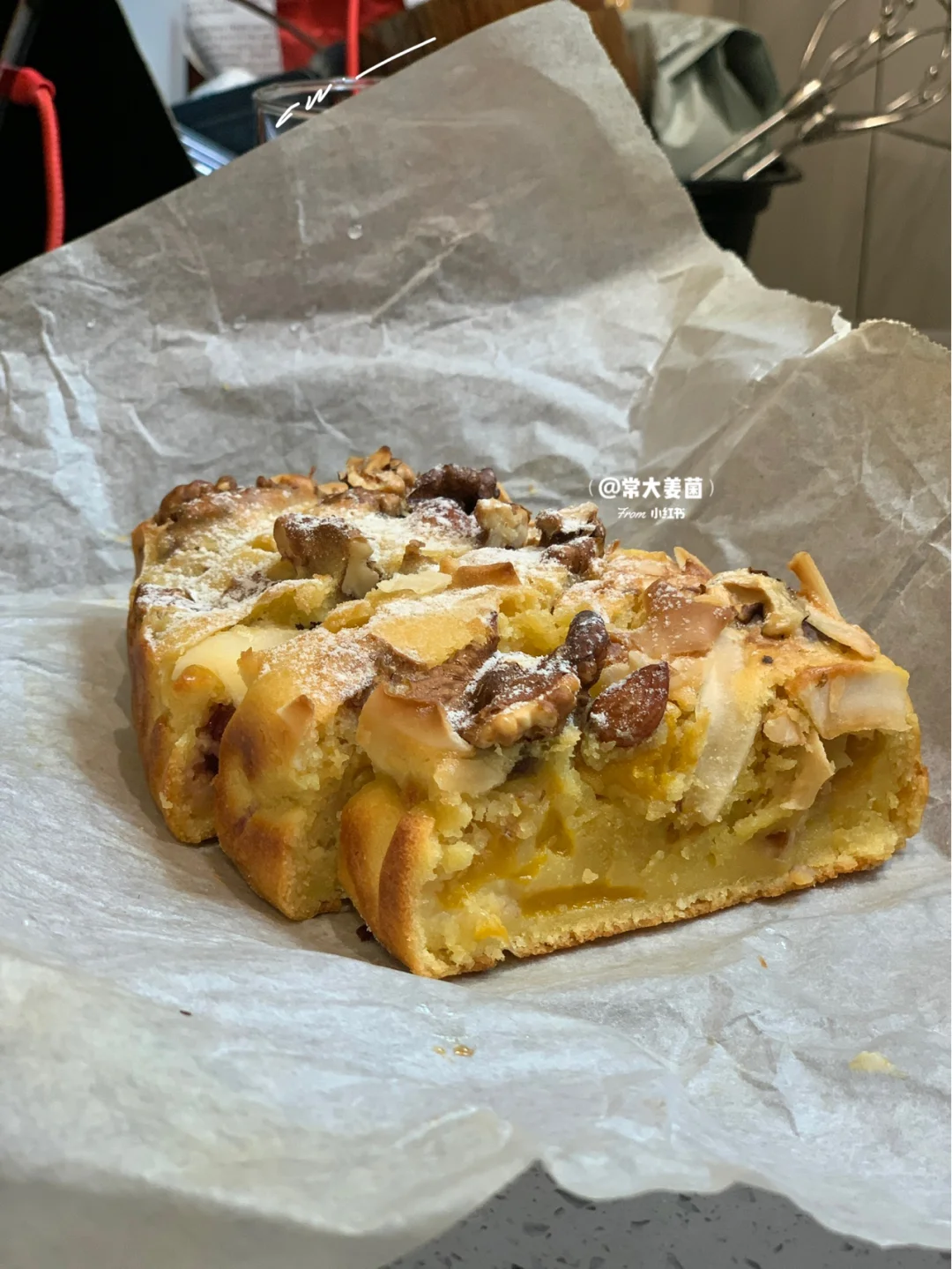 减油低卡椰香芒果樱桃磅蛋糕🍒🥥🥭