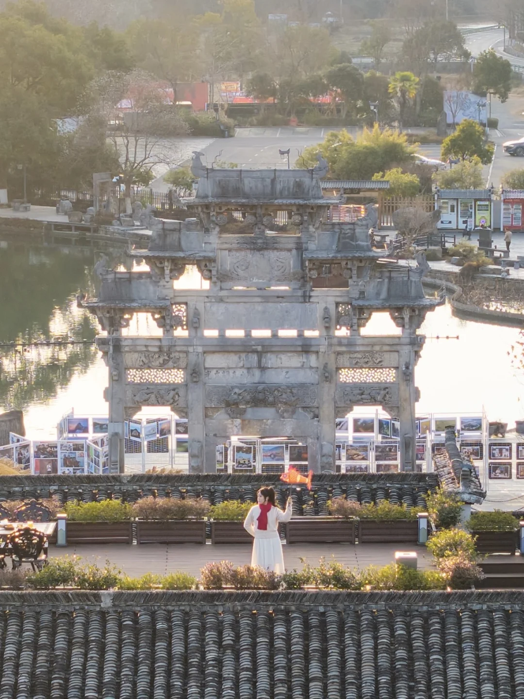 在西递古村‼️住进了百年徽派宅院🌾
