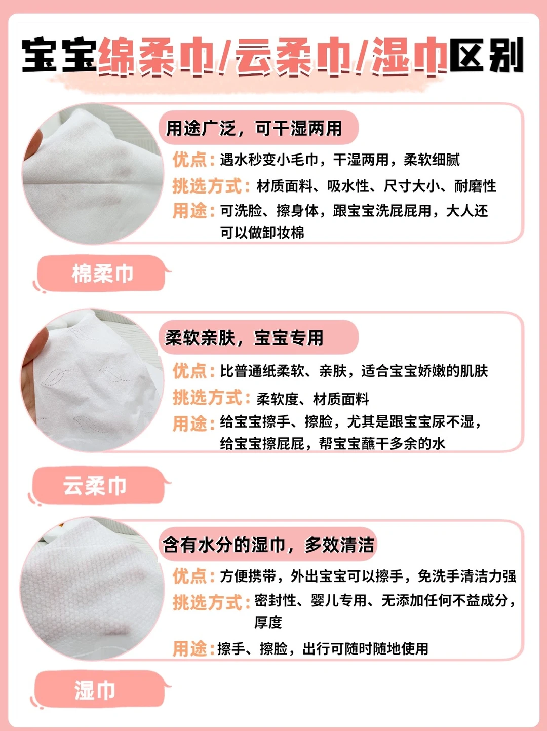 👶宝宝常用三大类纸的区别‼️教你不“迷路”