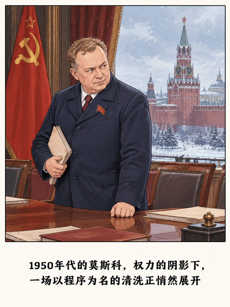 盯了一辈子别人后脑勺的贝利亚，栽在了赫鲁晓夫的一部电话上。

1953年那通客气的会议邀约，赫鲁晓夫放下听筒就转去联系马林科夫布控贝利亚以为是安排会议，其实是给自己安排了逮捕令。

更阴的是，他用斯大林的程序办清洗，自己当年是大清洗的共犯，救过他两次的朱可夫那把刀，四个月就被他卸了。

他站在台上骂