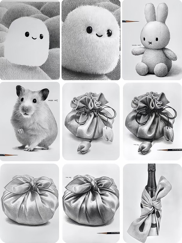 素描静物素材分享