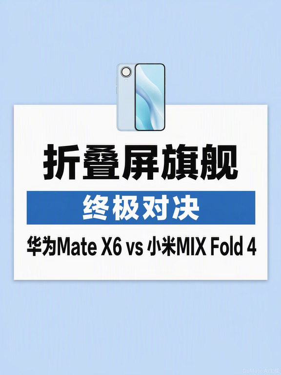 华为Mate X6 vs 小米MIX Fold 4，谁更值得