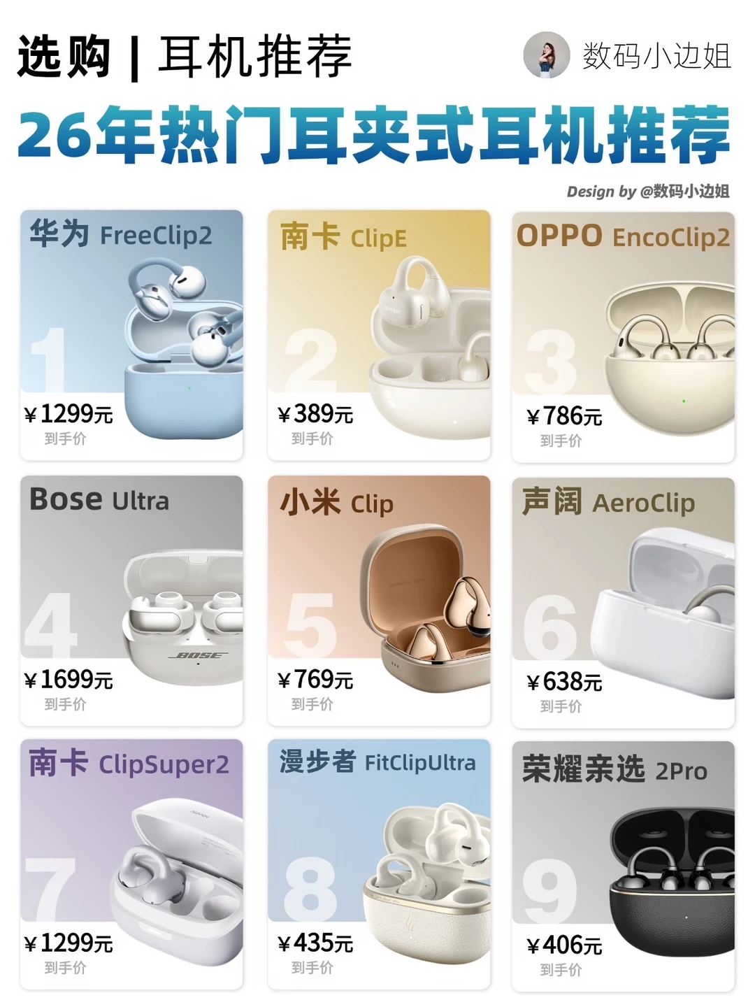 耳夹耳机到底怎么选？实测推荐来啦！