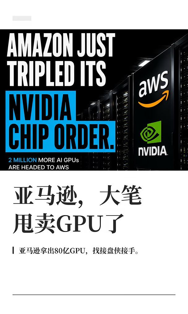 亚马逊，大笔甩卖GPU了