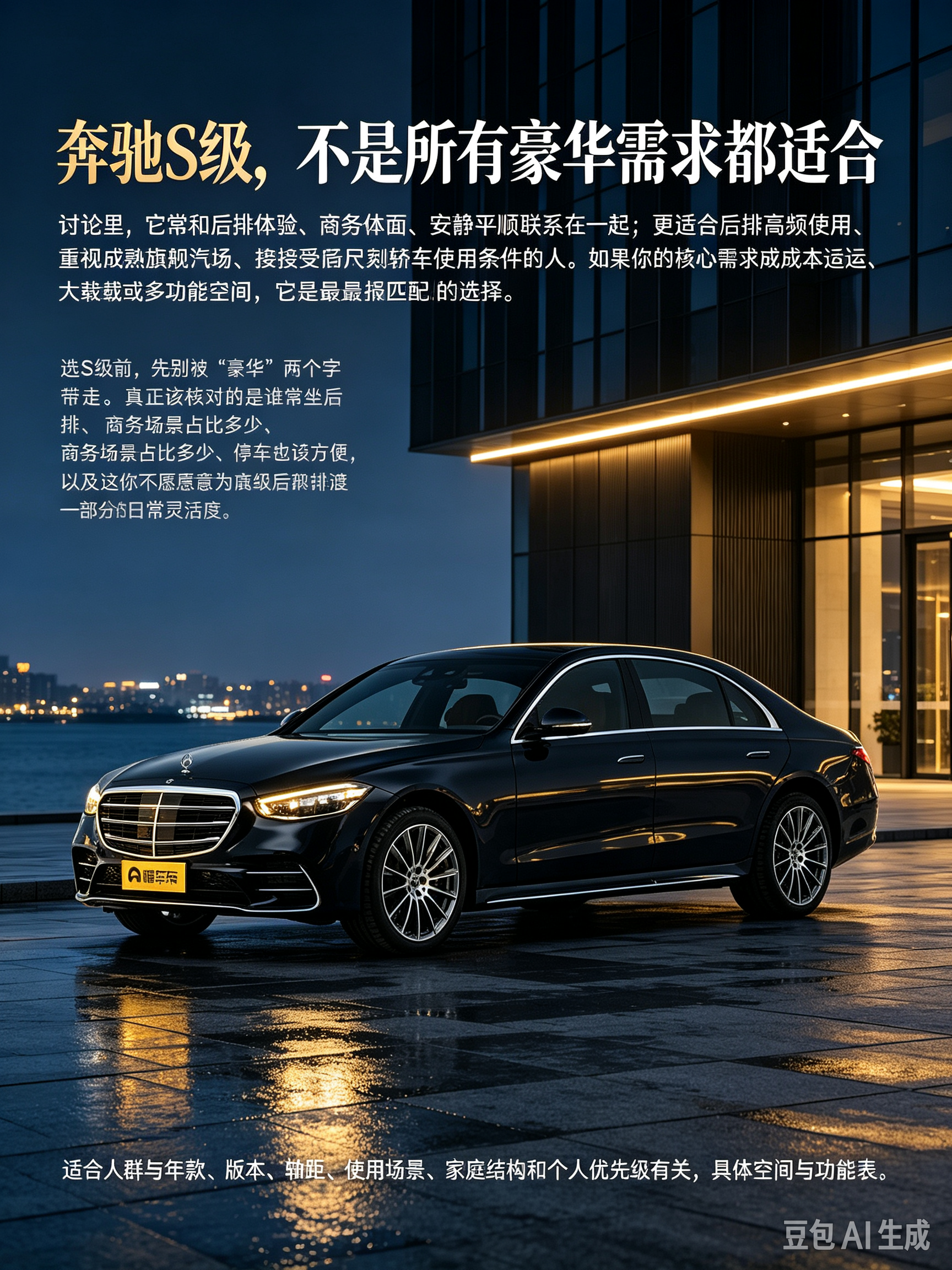奔驰S级，豪华不是人人都适配