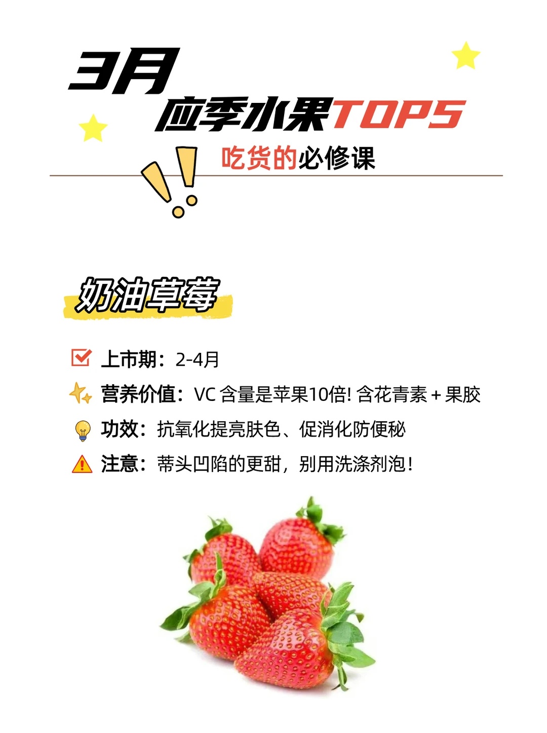 闭眼入✅3月值得买的5种水果