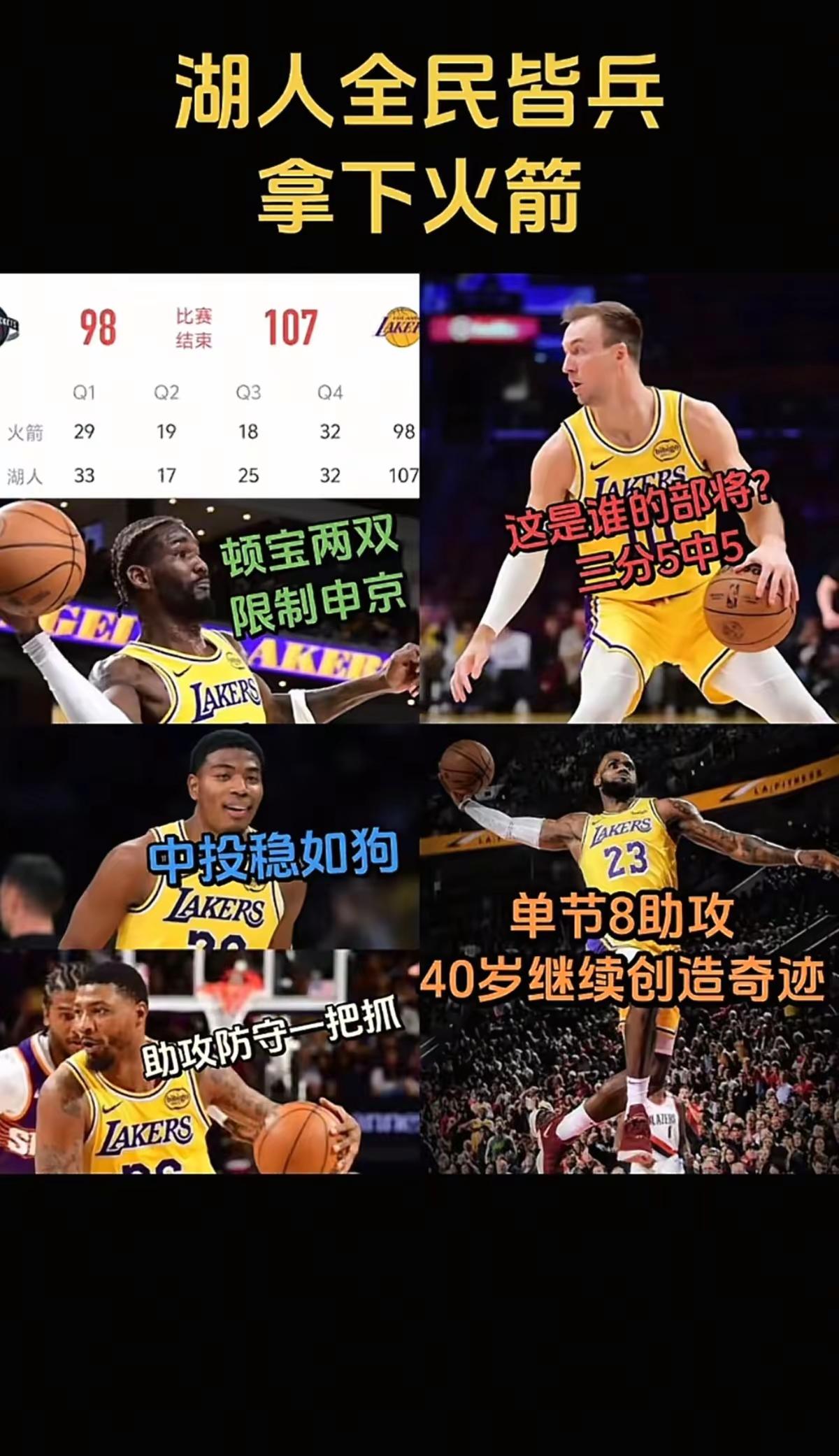 湖人vs火箭