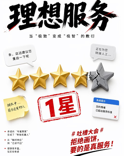 被理想搞得不开心，吐槽下