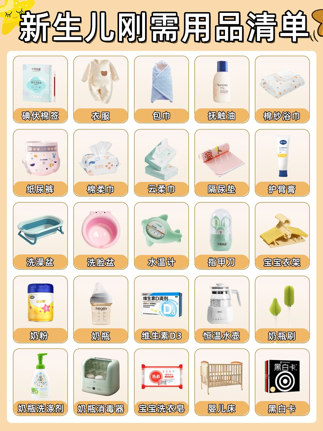 新生儿每天刚需用品汇总‼️超全新手妈妈必看