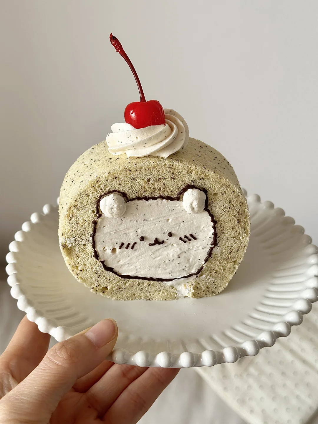 伯爵红茶奶油蛋糕卷🐻可可爱爱