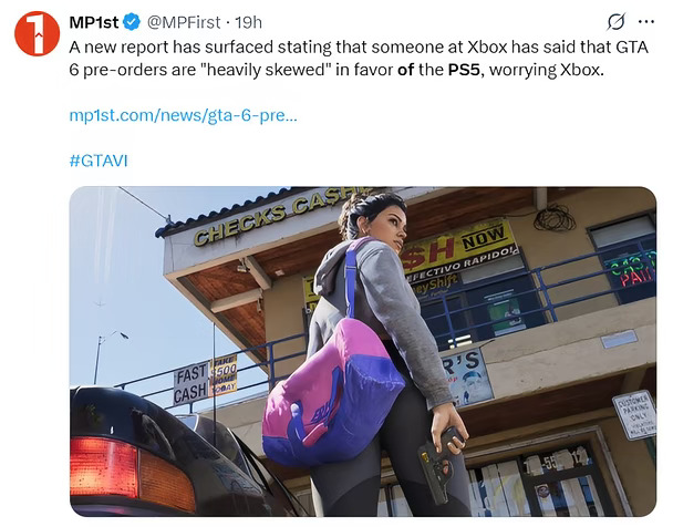 GTA6预购偏向PS5？Xbox高管当场回怼