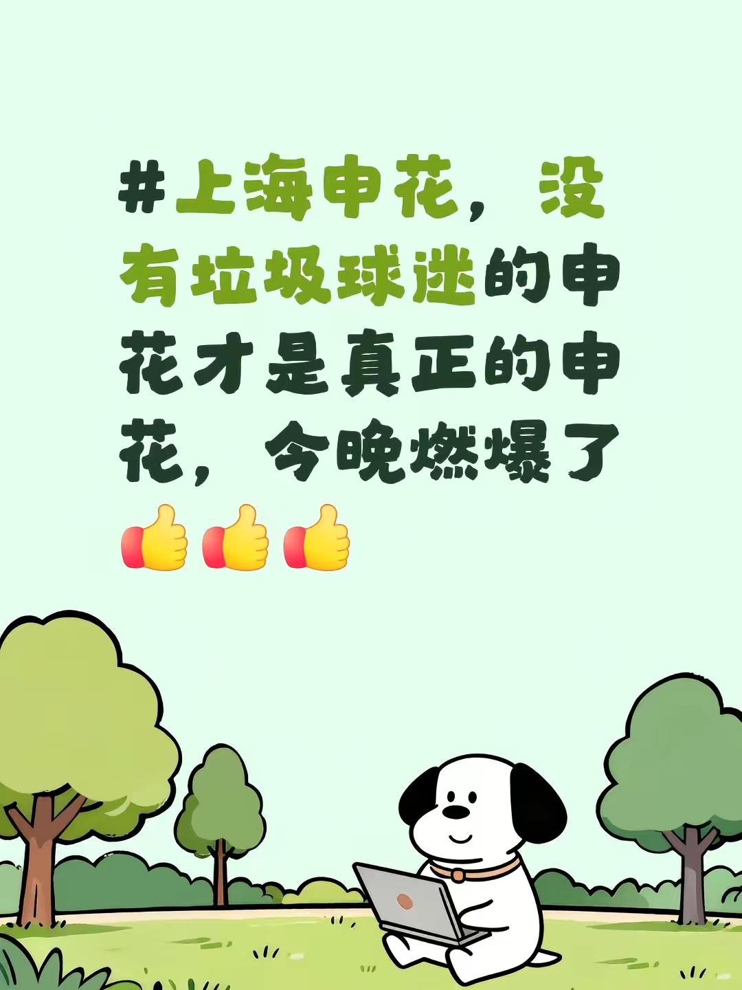 上海申花，没有垃圾球迷的申花才是真正的申花，今晚燃爆了